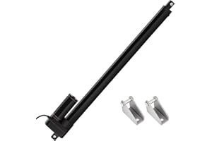 JQDML 24V 20 Inch Stroke Linear Actuator Heavy Duty 660lbs/3000N IP65 Waterproof Speed 0.2"/sec Linear Electric Actuator with Mounting Bracket