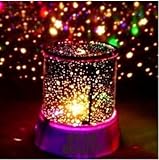 Aeeque Amazing Romantic Pink LED Night Light Projector Lamp, Colorful Star Master Light, Bedside Lights (with USB Cable) by Aeeque