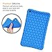 Fintie Silicone Case for Amazon Fire HD 8 (Previous Generation - 6th) 2016 Release - [Honey Comb Series] [Kids Friendly] Light Weight [Anti Slip] Shock Proof Silicone Protective Cover, Blue