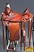 HILASON 15″ Western Leather Big Cowboy Roping Saddle Mahoganythumb 3