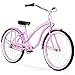 Firmstrong Bella Classic Women's Beach Cruiser Bike, 3 Speed Hybrid Bicycle, 26 Inch Wheels, Pink