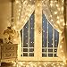 Neretva 300 LED Window Curtain String Light, Twinkle String Fairy Lights, 9.8x9.8ft, 8 Modes Linkable,LED String Lights for Christmas Party Wedding Patio Lawn Garden Decorative Lights (Warm White)