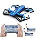 Mini Foldable Drone for Kids, Kingtoys Quadcopter with WiFi 720P HD Camera, APP Control FPV and Headless Mode Function with 2pcs 500mAH Batteries