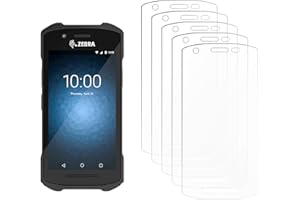 SCDIYEER 5pcs，screen protector toughened film for Zebra TC21 TC26 TC210K Mobile Barcode Logistic Scanner,Reader