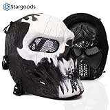 Stargoods Skeleton AirSoft Mask - Metal Mesh Paintball, BB Gun & CS Games - Ghost