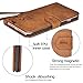 CORNMI Design for i6 / 6S Case, Premium Vintage Flip Wallet Leather Magnetic Closure Cover Skin for i6 /6S 4.7 inch with Card Slots and Wrist Strap (Brown)