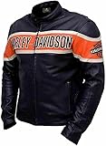 Men Victory Lane Motorcycle Jacket – Black Biker