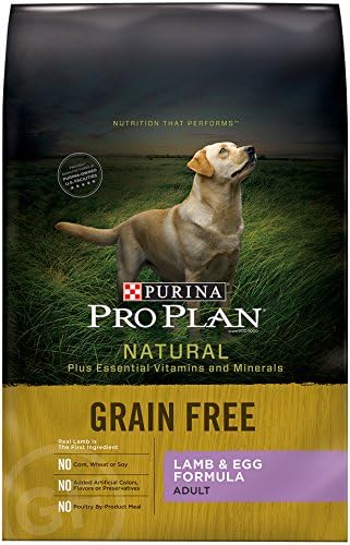 Amazon Com Purina Pro Plan Natural Adult Grain Free Lamb Egg Formula Dry Dog Food 1 16 Lb Bag Pet Supplies