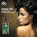 Gio Naturals Organic Cold Pressed Castor Oil, Regrowth Treatment for Hair and Skin Moisturizer, 4 Oz