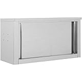 Royal Catering - Edelstahl Wandhängeschrank - 120 x 40 cm (LxB) - mit