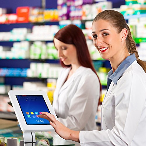 Pyle PSPADLK38 Anti-Theft iPad/Tablet Kiosk Public Display Floor Stand (Works with iPad Generations 2, 3, 4, iPad Air, iPad Air 2)