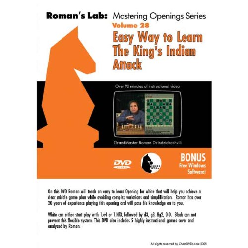 ROMAN'S LAB - VOLUME 28 - The Easy Way to Learn the King's Indian Attack Chess DVD