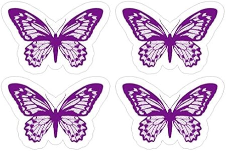 Amazon マニアックコレクション Maniac Collection アゲハ蝶ステッカー 紫 ネコポス発送 車 バイク 車 バイク