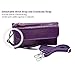 Befen Women’s Leather RFID Zip Around Large Smartphone Crossbody Wallet (Purple)