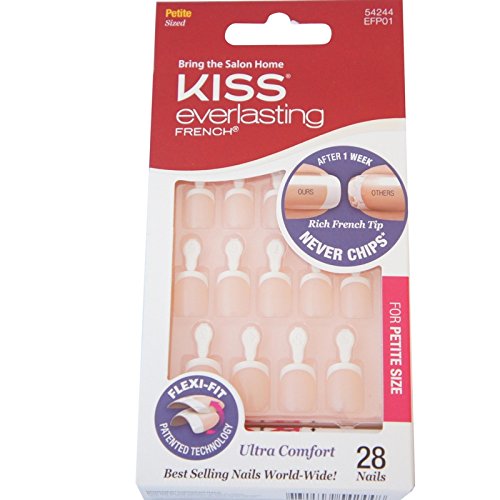 Kiss Everlasting French Nail Kit Petite 28 Nails (3 Pack)
