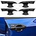 Thenice for 10th Gen Civic Carbon Fiber Grain Exterior Door Handle Bowl Cover Trims for Honda Civic 2016 2017 2018 2019 2020 2021 -No logo