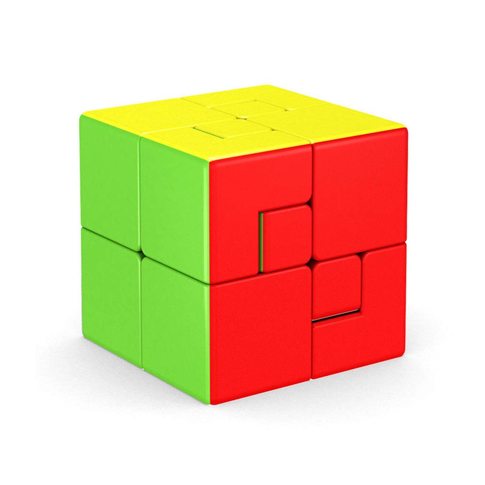 Yealvin Puppet Cube 3x3 Stickerles Bandaged Magic Speed Cube Puzzle Cube Brain Teasers