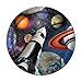 Solar System Outer Space Blast Happy Birthday Supplies Bundle Pack for 16 (Plus 16 Planet Stars Stickers)