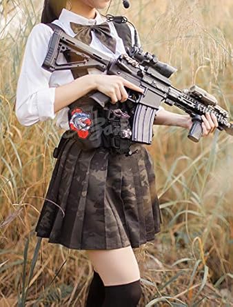 Amazon 武装jk コンバット プリーツスカート マルチカムブラック Multicamblack 迷彩スカート Xl 戦闘服 通販