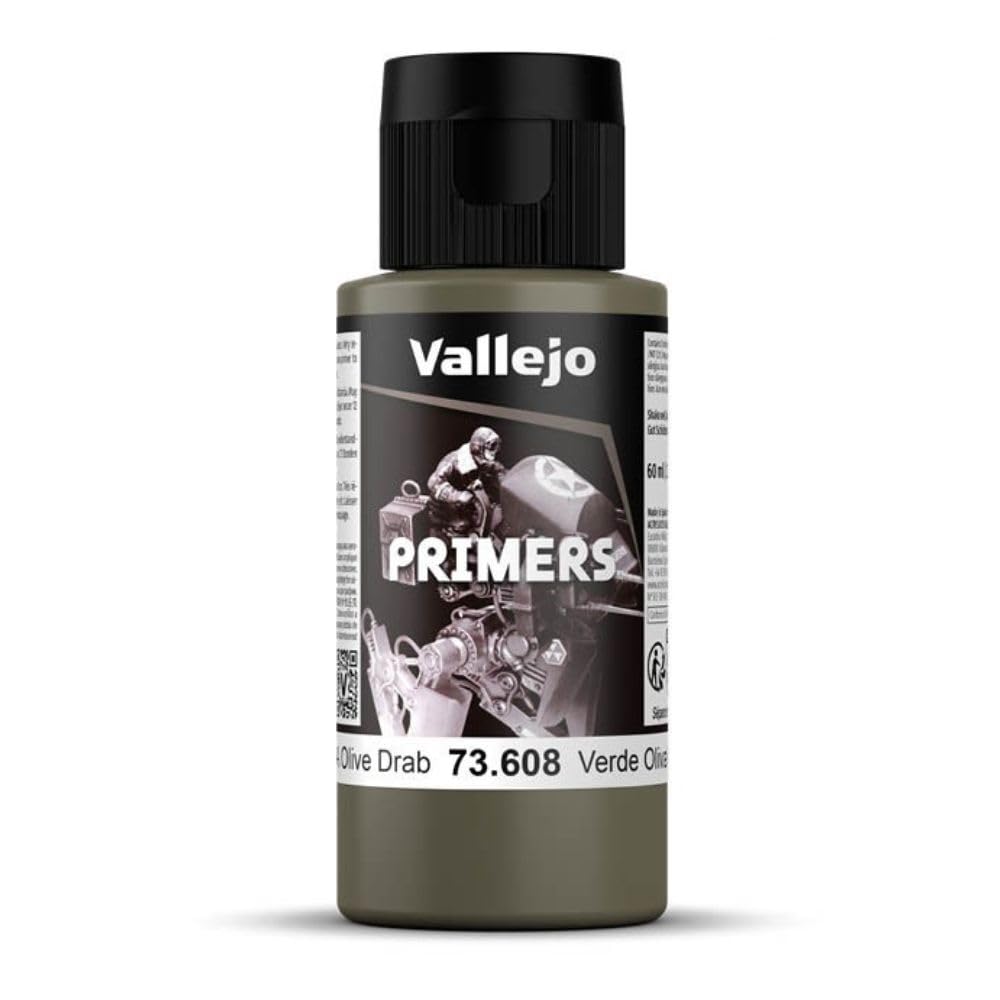 Vallejo Model Color 60 ml Polyurethane Primer - US Olive Drab