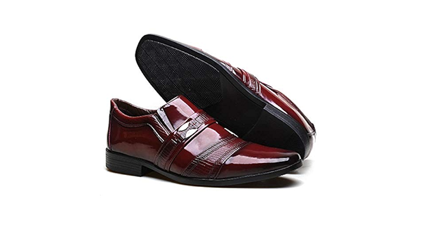 Sapato Social em Material Tecnológico Pierutti-105-Marsala-42 |  Amazon.com.br