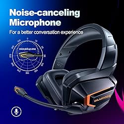DEEBOX Wireless Gaming Headsets with Mic for PC PS4