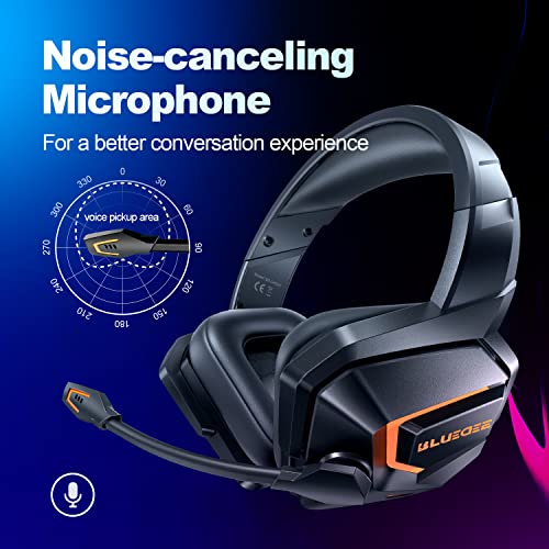 DEEBOX Wireless Gaming Headsets With Mic For PC PS4 PS5 Playstation 4 5