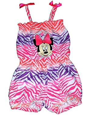 Minnie Mouse Animal Stripe Romper