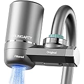 Faucet Mount Water Filter, Water Filter for Sink Faucet, Sink Water Filter 99% Filtration Removes Impurities, Tap Water Purifier (Incl. 1 Filter, 13 adaptors)