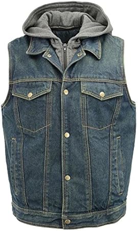 mens sleeveless denim jacket australia