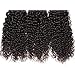 Jolia Hair 8A Curly Bundles 100% Human Hair 8 10 12 inch Malaysian Short Curly Hair Weave Unprocessed Virgin Curly Double Stitched Weft Natural Black