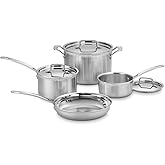 Cuisinart MCP-7NP1 Multiclad Pro Triple Ply 7-Piece Cookware Set Skillet