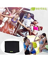SENTEQ - Cintura para mujer - Bandas de sudor para mujer - Envolturas para estómago Carpeta para estomago de grado médico de la FDA. Neopreno elástico prémium, talla única, hasta 42.0 in