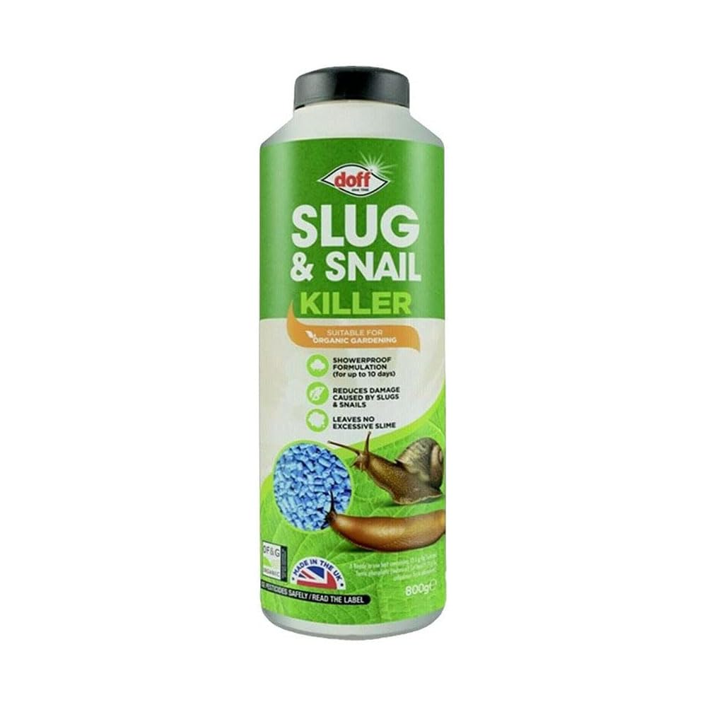 Shopior | Slug & Snail Killer 800g | Protect Garden with Powerful Organic Slug and Snail Killer Repellent Control Pellets | Pet-Friendly Organic Gardening Trap Stops Pests (Pack of 1)