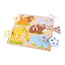 Bigjigs Toys BJ443 Safari Animal Sorting Board