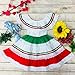 unik Girl's Traditional Mexican Cinco De Mayo Fiesta Dress Red Size 8