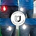 Portable Hands-Free Flash Light Led-Silicone LED Clips on Magnetic to Clothing with Bonus Screwdriver, Latern Flashing Lights for Night Safety Jogging Runinng Camping Dog Walking Emergency