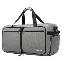 Defway 65L Travel Duffle Bag, Foldable Weekender Bag Lightweight Large Overnight Duffel Water & Tear Resistant