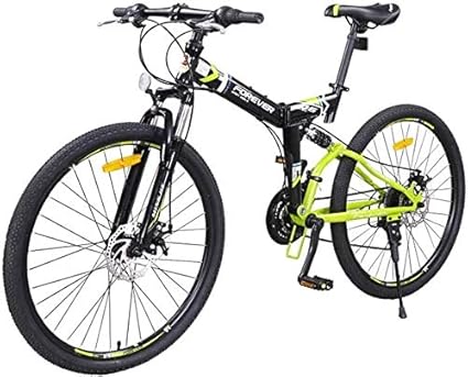 dark green mountain bike