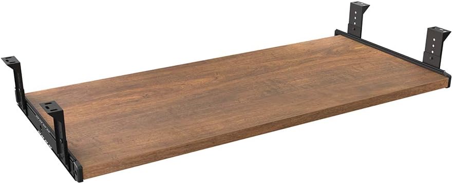 FRMSAET Furniture Accessories Office Product Suits Hardware 20/24/30 inches Keyboard Drawer Tray Wood Holder Under Desk Adjustable Height Platform. (24 inches, Black) : Office Products