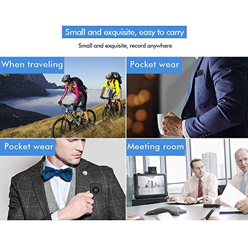 Mini Video Recorder, SDETER 1080P Portable Motion Detective Security Camera Rechargeable Battery