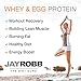 Jay Robb - Grass-Fed Whey Protein Isolate Powder, Outrageously Delicious, Chocolate, 11 Servings (12 oz)