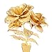 Lover Gift Piececool Golden Rose P050-G Model Building DIY 3D Laser Cut Metal Puzzle Toys