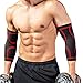 Idefair(TM) Fitness Elbow Compression Sleeves Men Women Elbow Brace Support for Arthritis Tendonitis Bursitis Recovery Reduce Joint Pain Lifting Exercise, 1 Pair, Medium Size (10.24-11.81 inches)