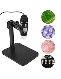 cisno 2 MP 1000 x Ampliación Zoom de 8 LED USB con suministro de corriente Digital Microscopio Endoscopio Lupa cámara con soporte