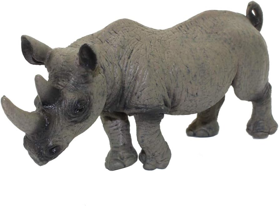 FeiWen Realistic Animals Figures, Wild Zoo African Animals Model Educational (Rhino Elephant) - Image 3