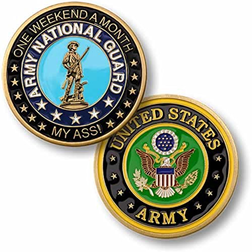 U.S. Army National Guard - One Weekend A Month Challenge Coin