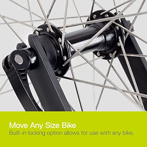 Bike Wheel Hitch by Delta Cycle, Black Secure Aluminum Rack for