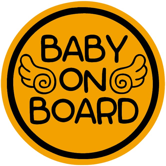 TOTOMO Baby on Board Magnet - Safety Caution Decal Sign Magnets for Cars Bumpers - Baby Angel ALI-024