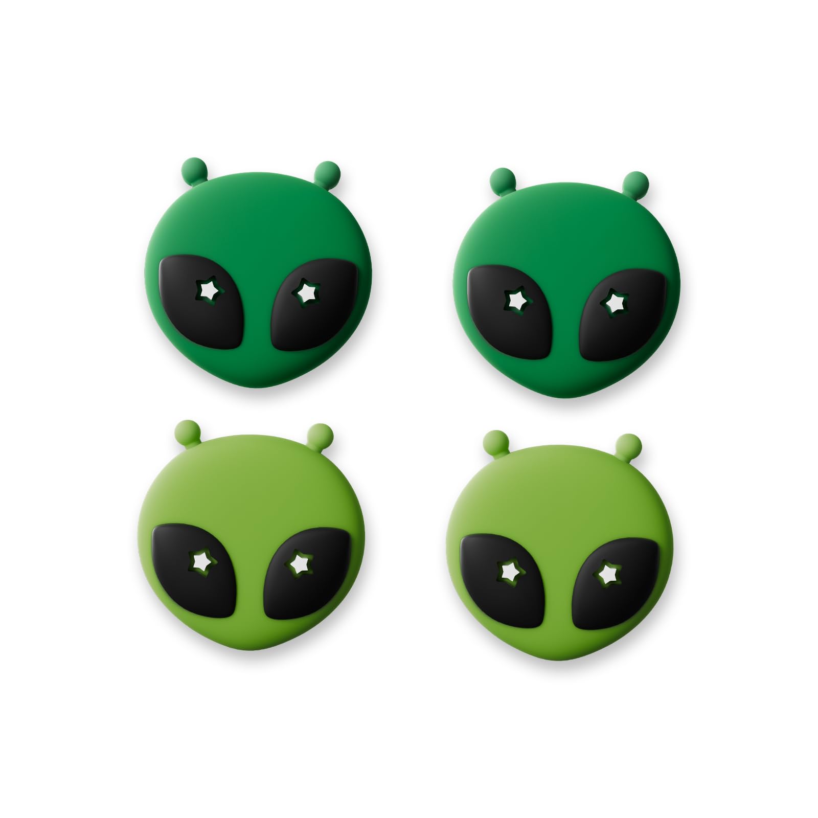 GeekShare Silicone Joycon Thumb Grip Caps Compatible with Nintendo Switch 2025, Soft Joystick Cover Caps for Switch 2, 4PCS - Alien Strike